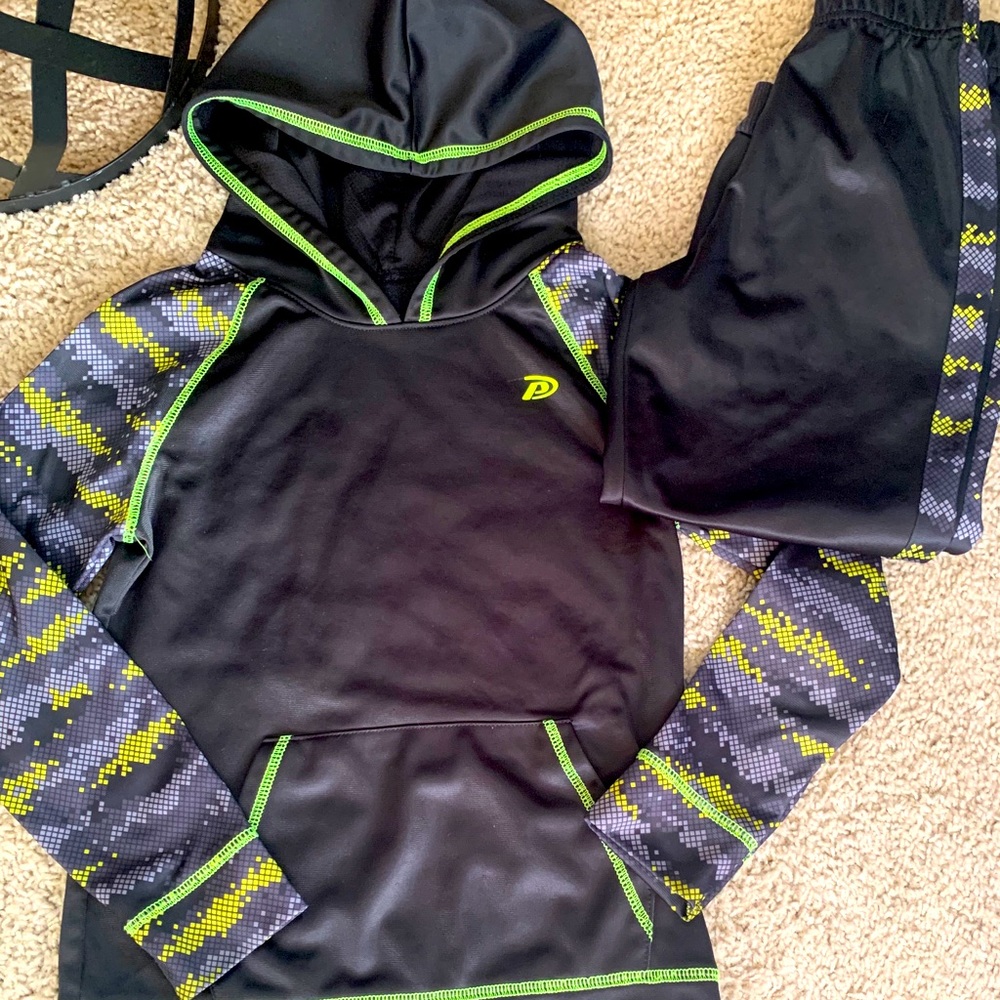 Boys pro player polyester sweatsuit set